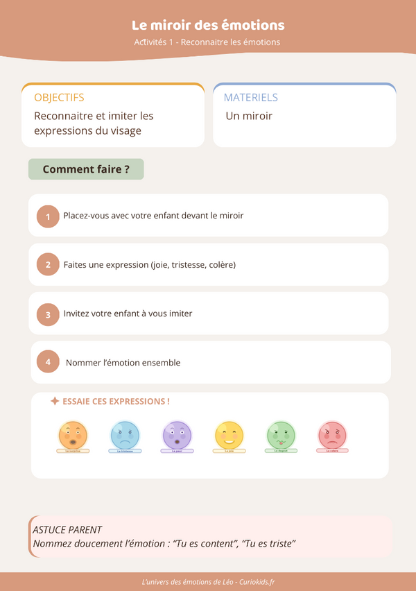 Des activités simples